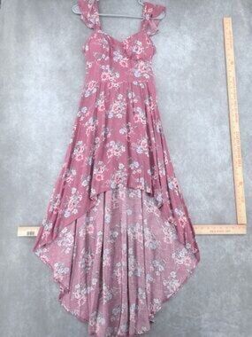 Caution To The Wind/ Pink Floral Dress